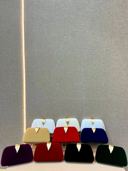 Velvet Evening Clutch Bag