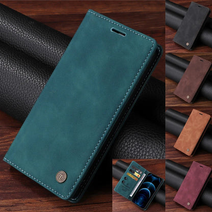 Retro Matte Luxury Flip Wallet Case For Xiaomi Poco X3 Pro M3 C3 C31 F3 PocoX3