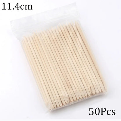 Orange Wood Nail Art Sticks