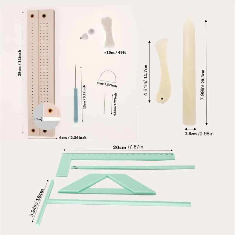 Bookbinding Ruler & Scrapbooking Tool Kit