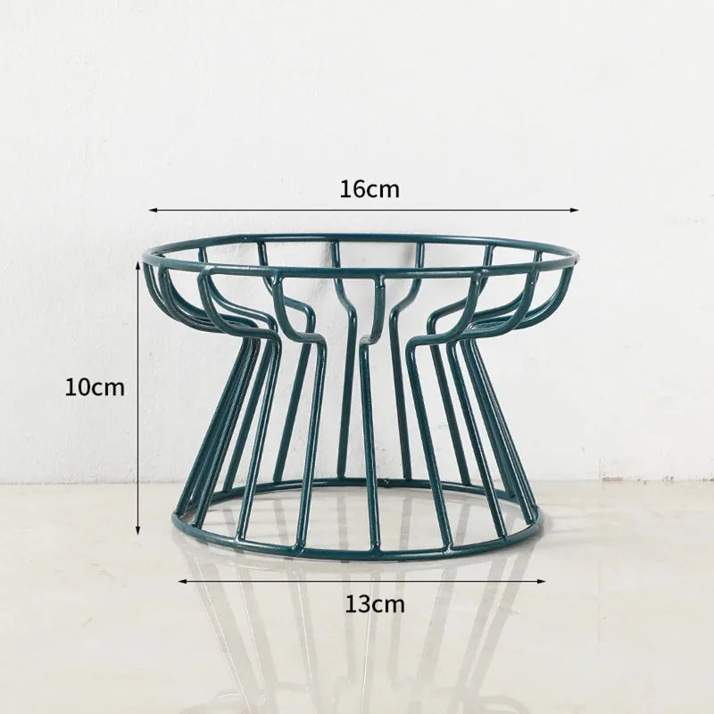 Elevated Ceramic Cat Food Bowl with Metal Stand