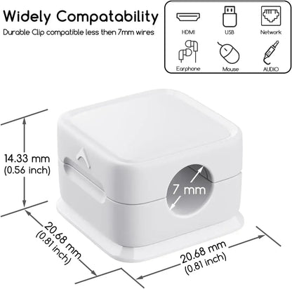 Magnetic Cable Clips & Cord Organiser Set