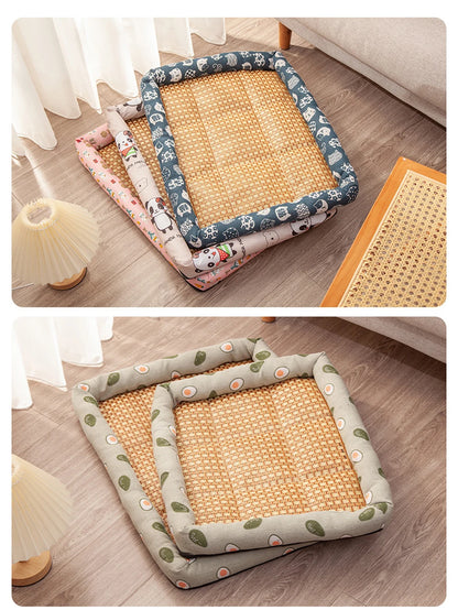 Cooling Rattan Pet Mat