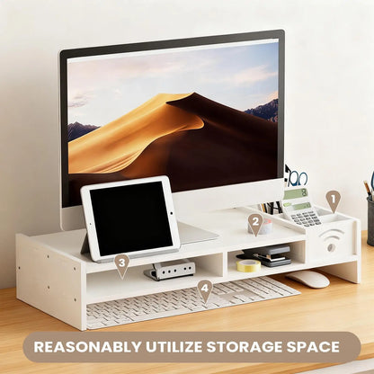 2-Tier Ergonomic Monitor Stand Riser