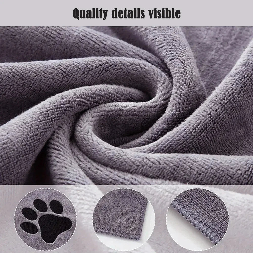 Pet Microfiber Bath Towel