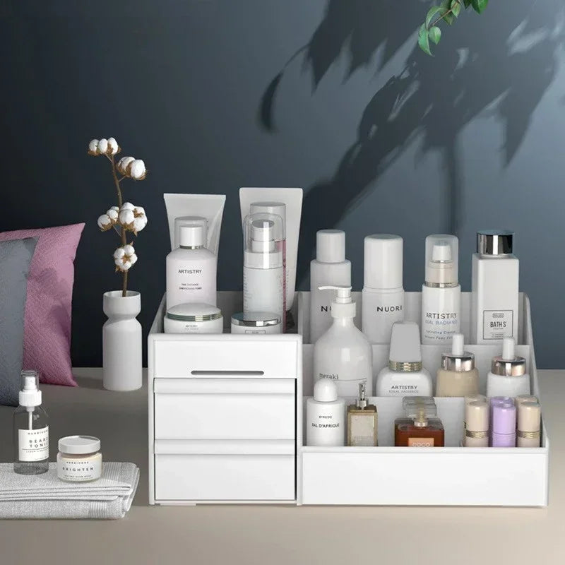 Desktop Makeup & Cosmetics Storage Organizer with Drawer