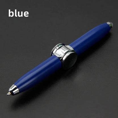 Multifunction Metal Fidget Pen with LED Light & Spinner