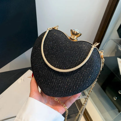 Heart Shape Evening Crossbody Bag