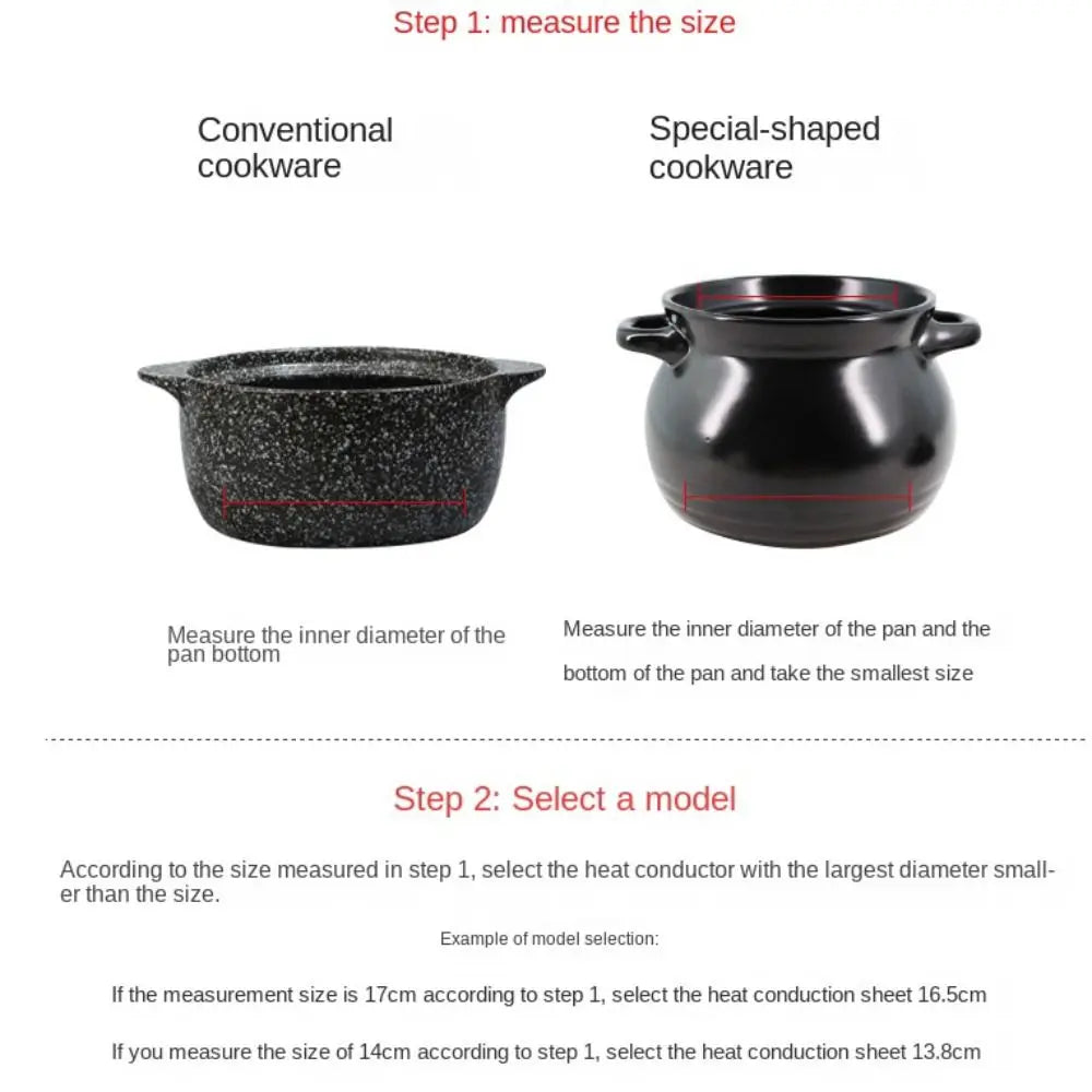 Stainless Steel Induction Heat Diffuser Plate for Non-Induction Cookware