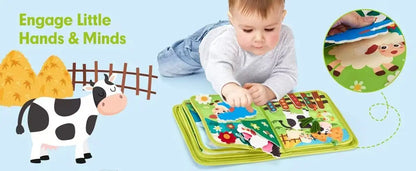 Interactive Farm-Themed Felt Learning Book