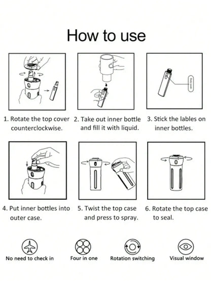 Refillable Travel Toiletry Dispenser