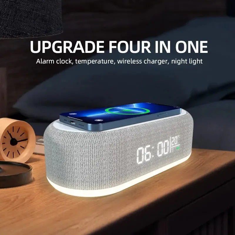 Wireless Charging Alarm Clock Station