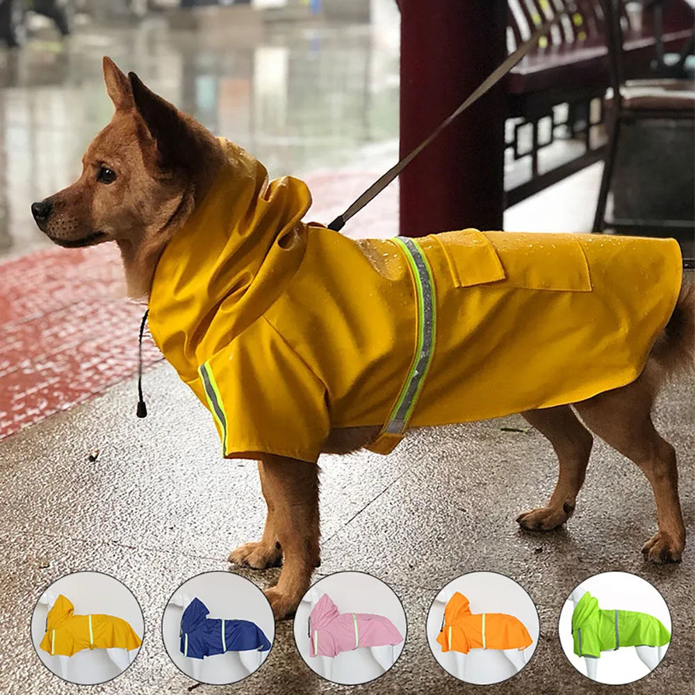 Waterproof Reflective Dog Raincoat
