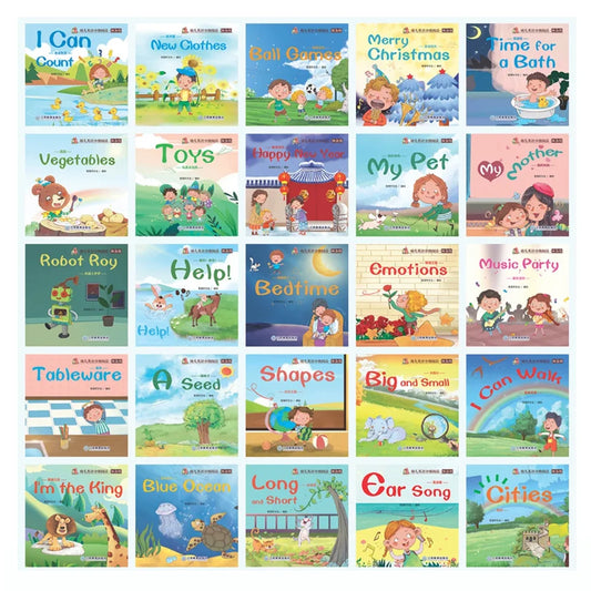 60 Pocket Books Set English Words Learning Books for Kids