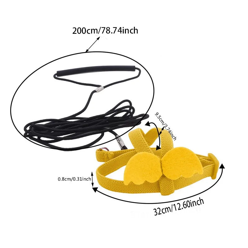 Parrot Training Harness & Anti-Bite Leash Set
