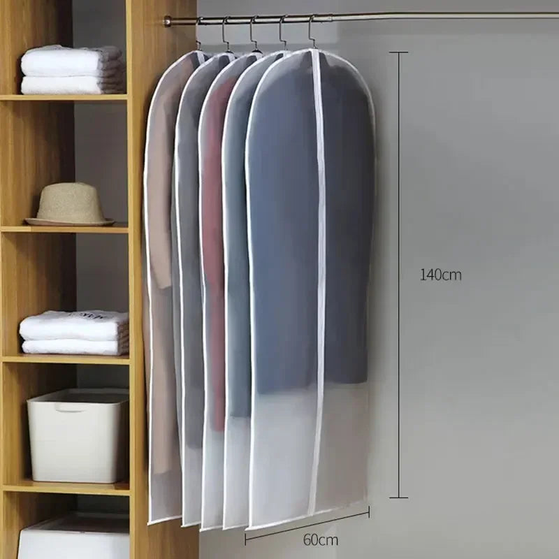 Clear Garment Dust Cover for Suits and Coats