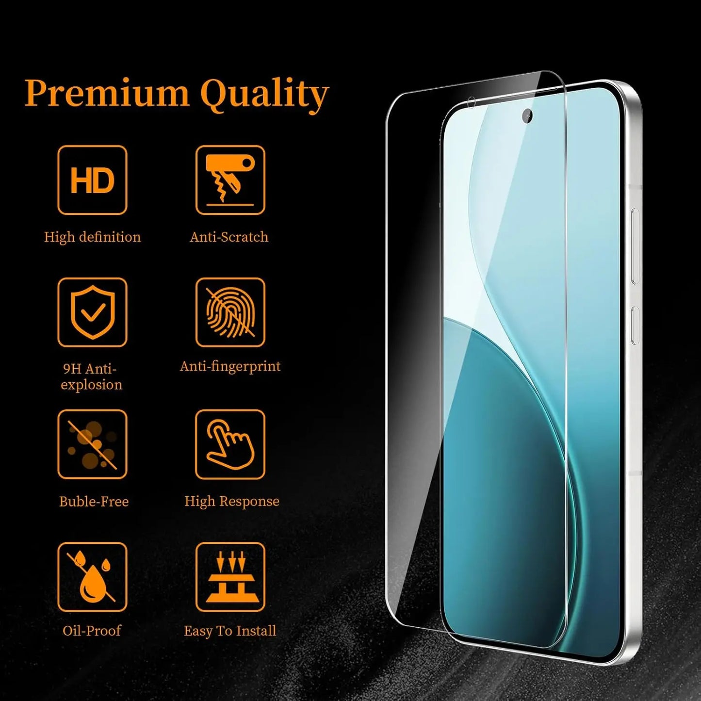 Tempered Glass Screen Protector for OPPO Reno 14