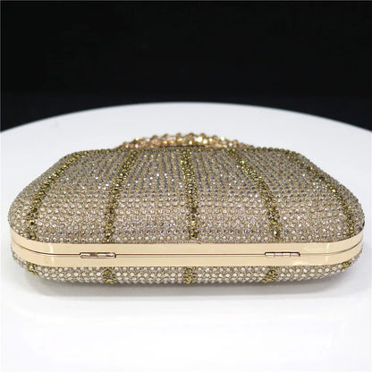 Luxury Rhinestone Evening Clutch Bag