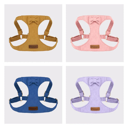 Premium Suede Dog Harness & Leash Set for Small Dogs