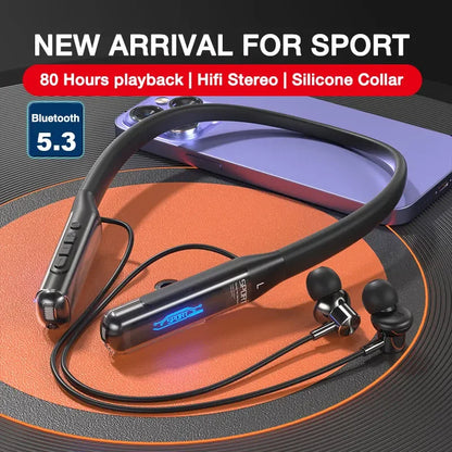 EARDECO Bluetooth 5.3 Neckband Wireless Earphones