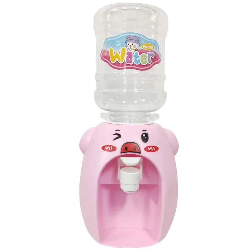 Cartoon Mini Water Cooler with Cup & Bottle