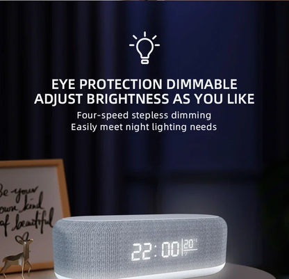 Wireless Charging Alarm Clock Station