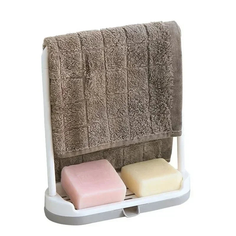 Kitchen Sink Towel & Sponge Organizer Rack
