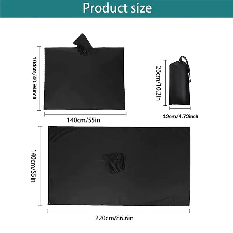 3-in-1 Tactical Rain Poncho