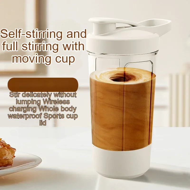 450ml USB Rechargeable Electric Protein Shaker Bottle