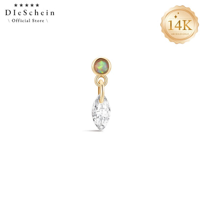 14K Solid Gold Cartilage Stud Earrings
