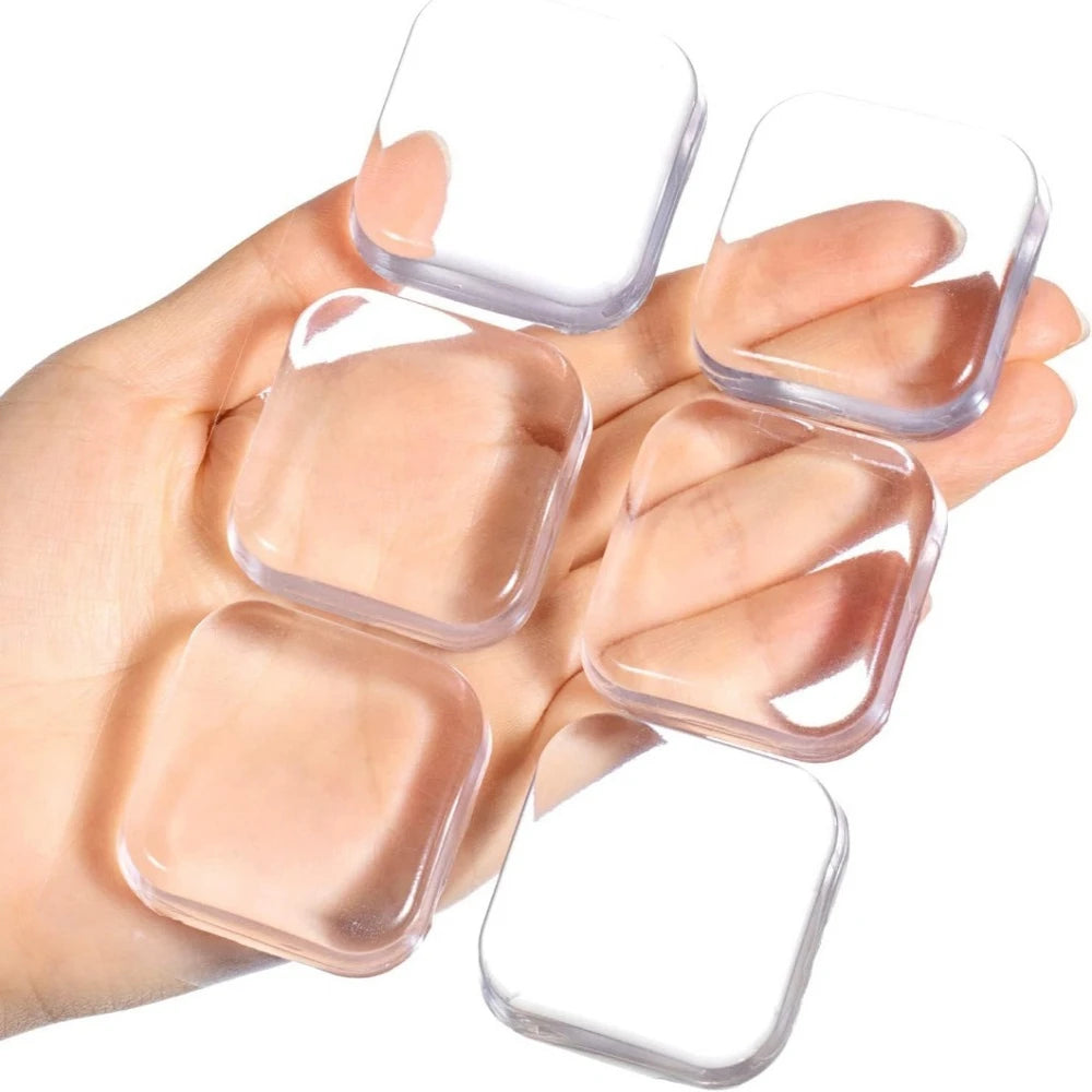 Transparent Self-Adhesive Silicone Door Wall Protector Pads