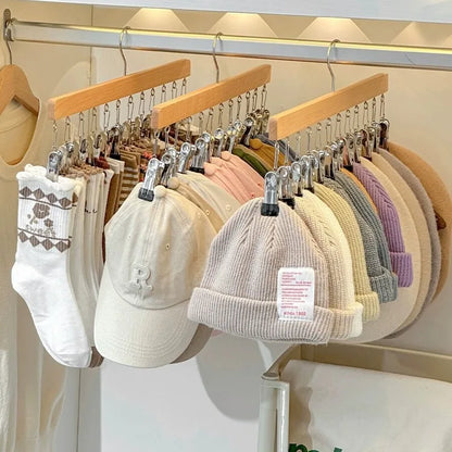 6 or 10 Clip Closet Storage Hanger