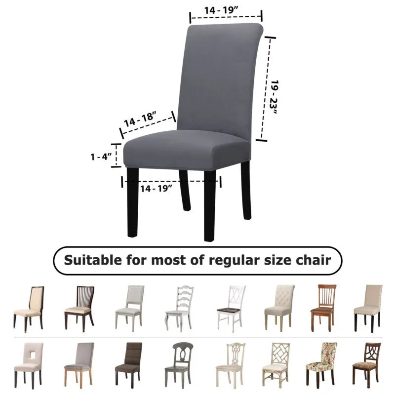 Elastic Stretch Chair Cover Solid Color