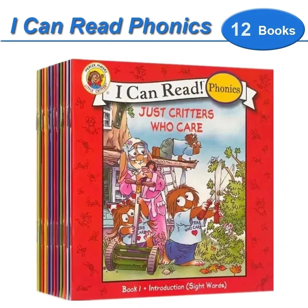 12 Books Set I Can Read Phonics English Picture Books