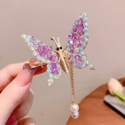 Butterfly Tassel Hair Clip