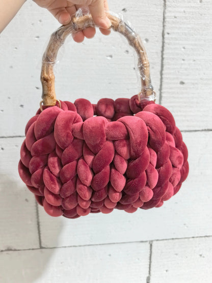 Chunky Knit Bucket Handbag