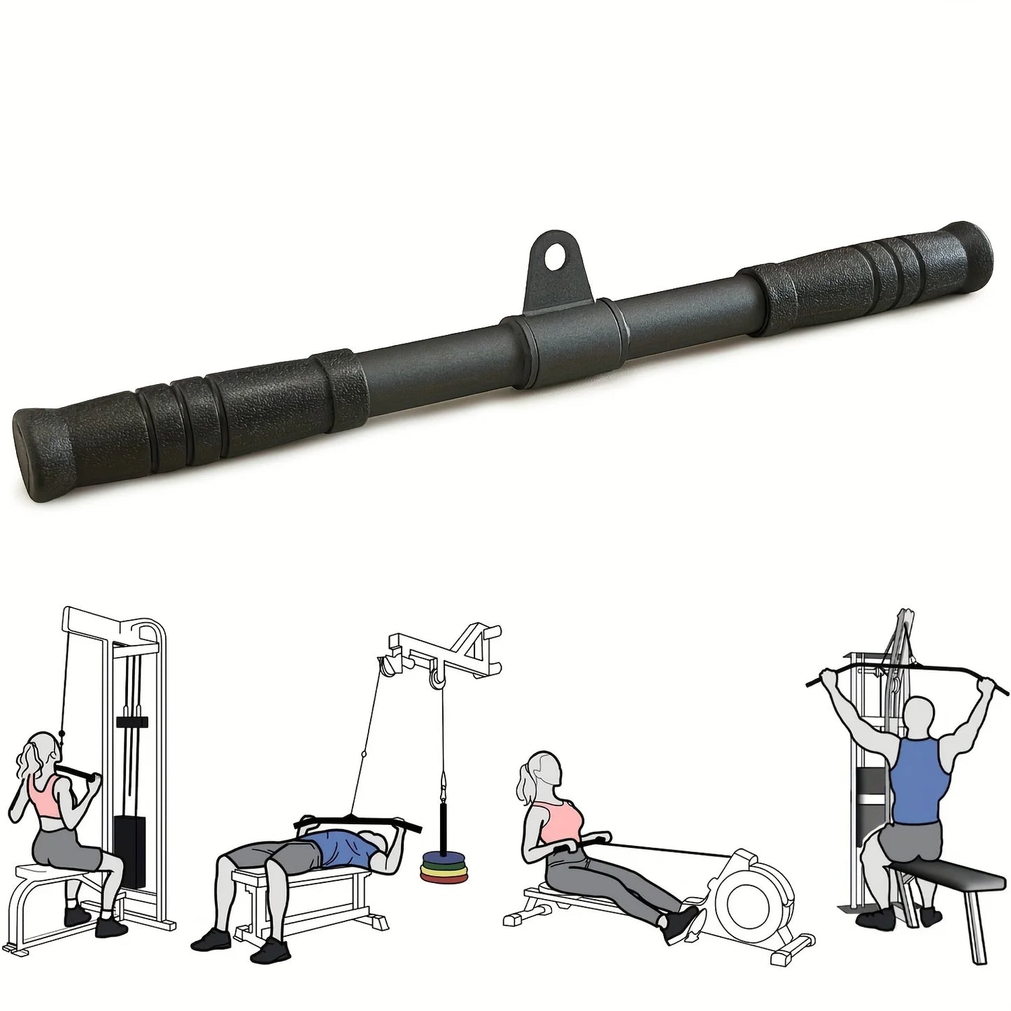 Gym Rotating Straight Bar