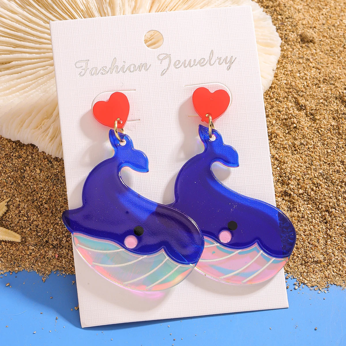 Creative Acrylic Fish Octopus Earrings