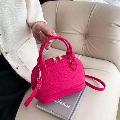 Mini Textured Satchel Crossbody Bag