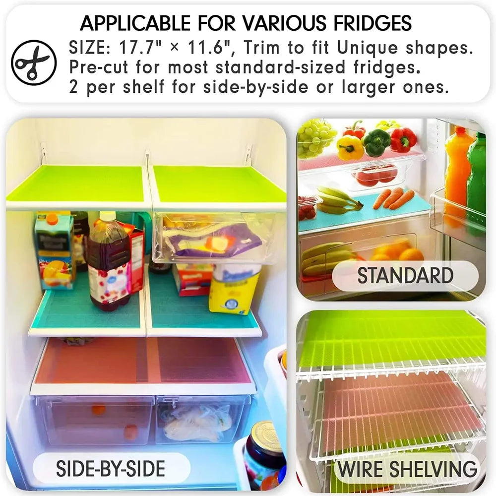 Washable Refrigerator Shelf Liners Set