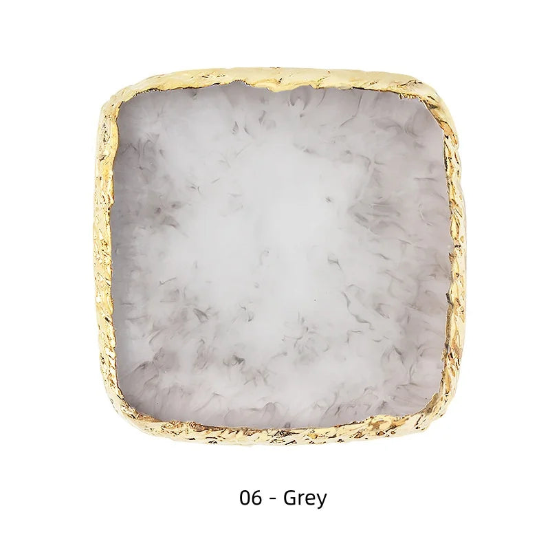 Natural Resin Stone Nail Art Display Palette