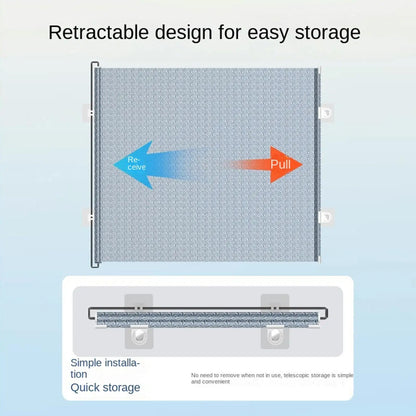 Retractable No-Drill Pet Safety Gate