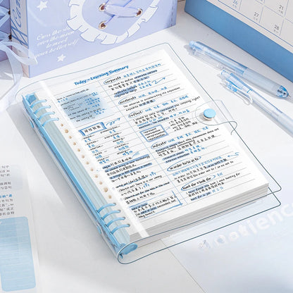 A5 Transparent PVC Binder Notebook