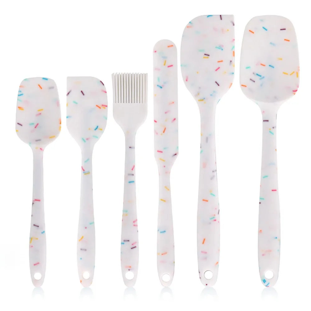 Heat-Resistant Silicone Kitchen Scraper Set