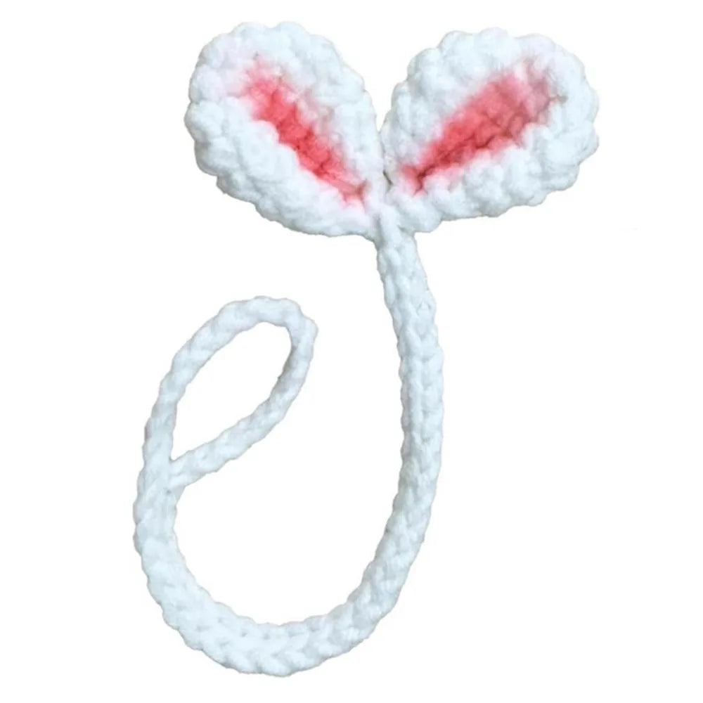 Handmade Crochet Leaf Sprout Headphone Decor