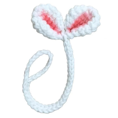 Handmade Crochet Leaf Sprout Headphone Decor