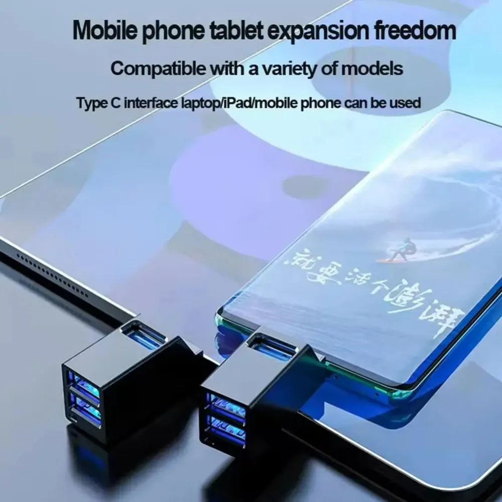USB 3.0 Mini Hub Adapter – 3-Port Expansion