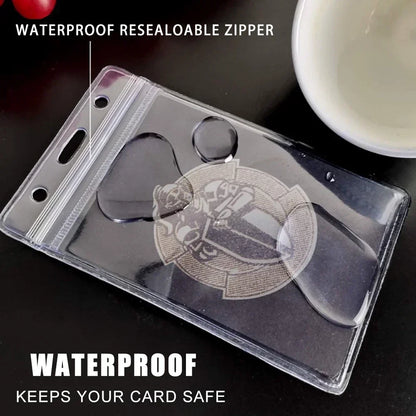 Waterproof Clear ID Badge Holder Sleeve