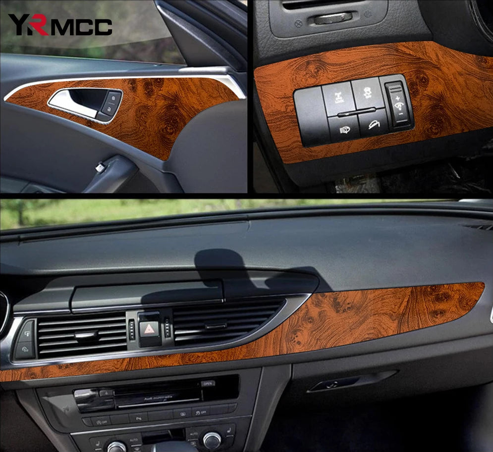 Wood Grain Film Wrap Vinyl Car Stickers