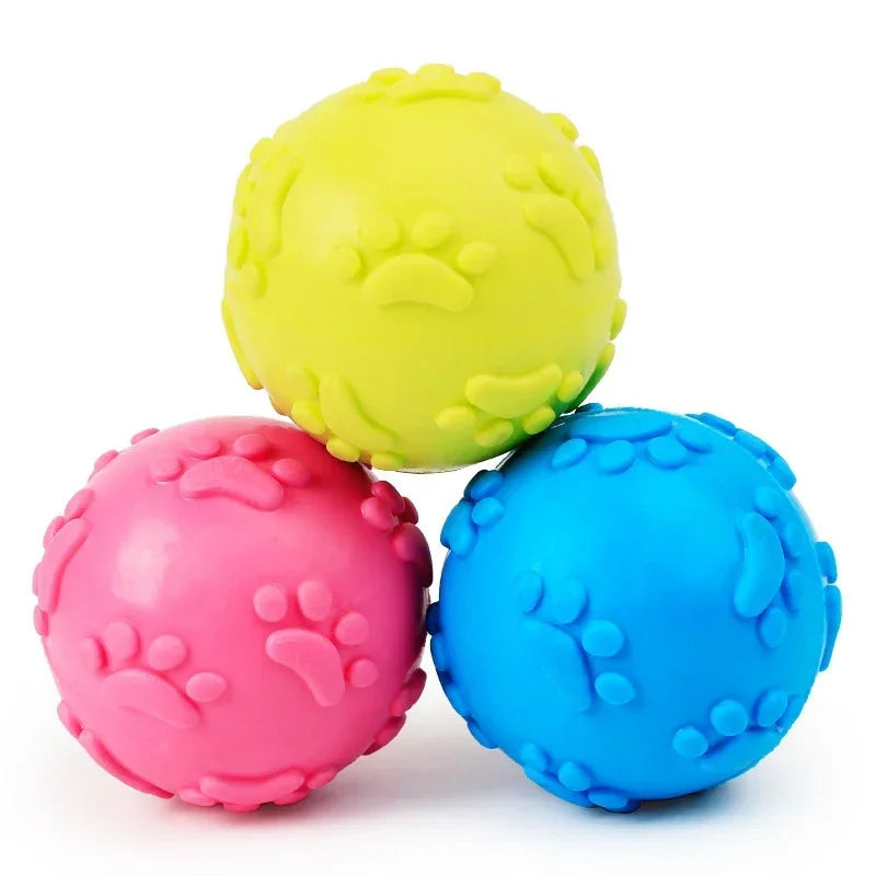 Rubber Dog Teeth Cleaning Chew Toy